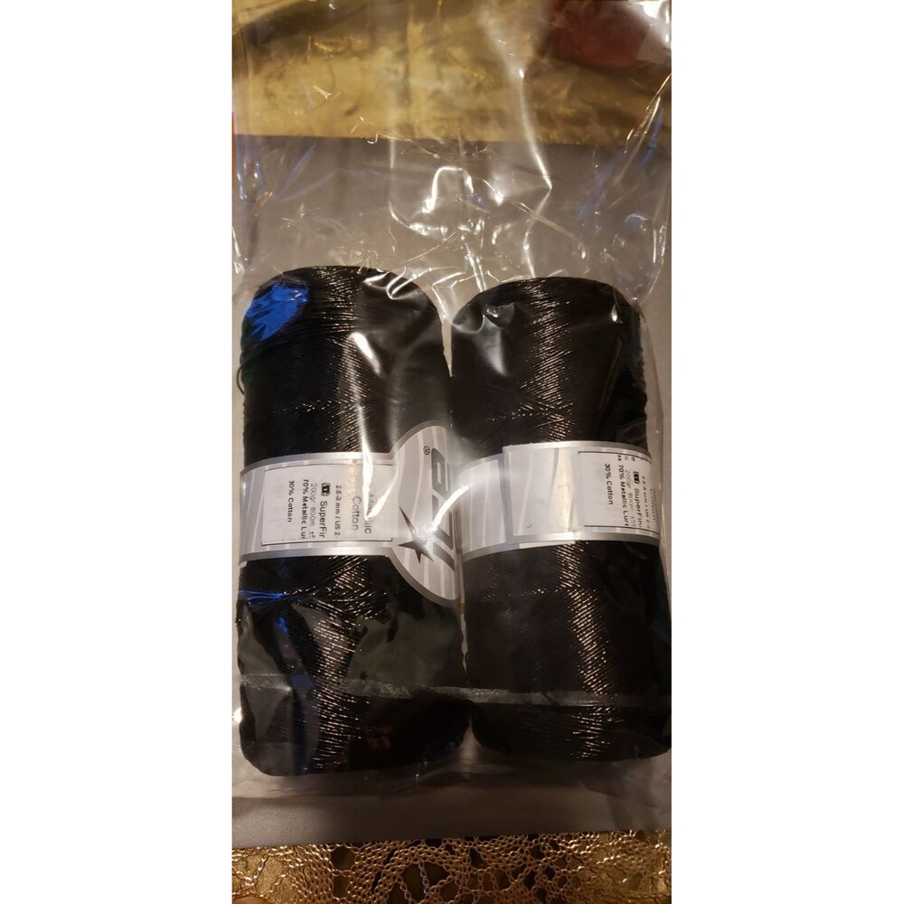 X2 black Metallic cotton 200 grams New